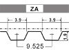 Courroie crantée Timing Belt:271 713