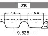 Courroie crantée Timing Belt:636355