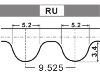 Courroie crantée Timing Belt:8631557